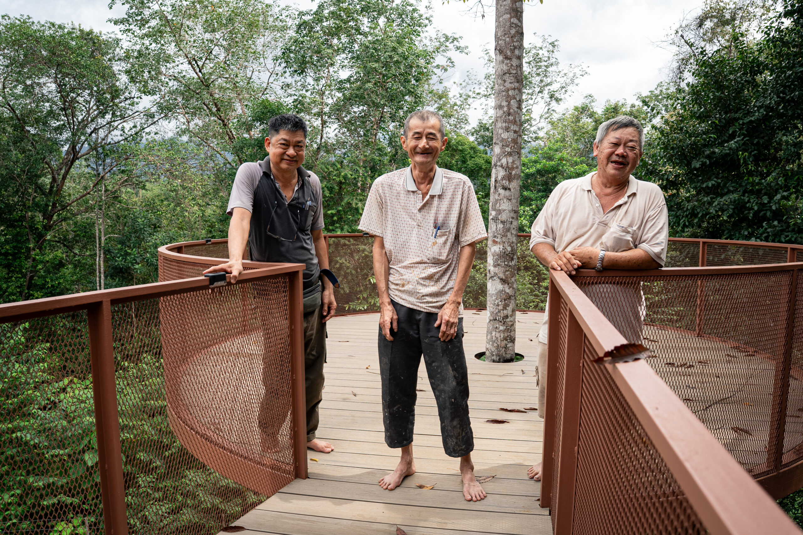Three carpenters at Two Rivers